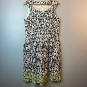 Maggy London 97% Cotton Sleeveless Dress Pockets Lightweight & Cool Plus Size